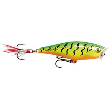 Rapala Skitter Pop Topwater Lure, 3 12, 12 Oz, Firetiger Floating SP09FT